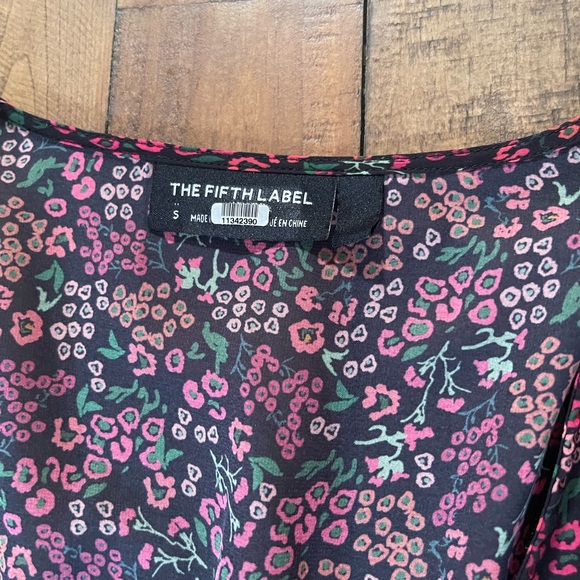 The Fifth Label | Sheer Floral Wrap Dress - Picture 4 of 6